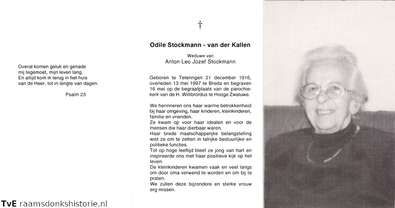 Odile van der Kallen- Anton Leo Jozef Stockmann